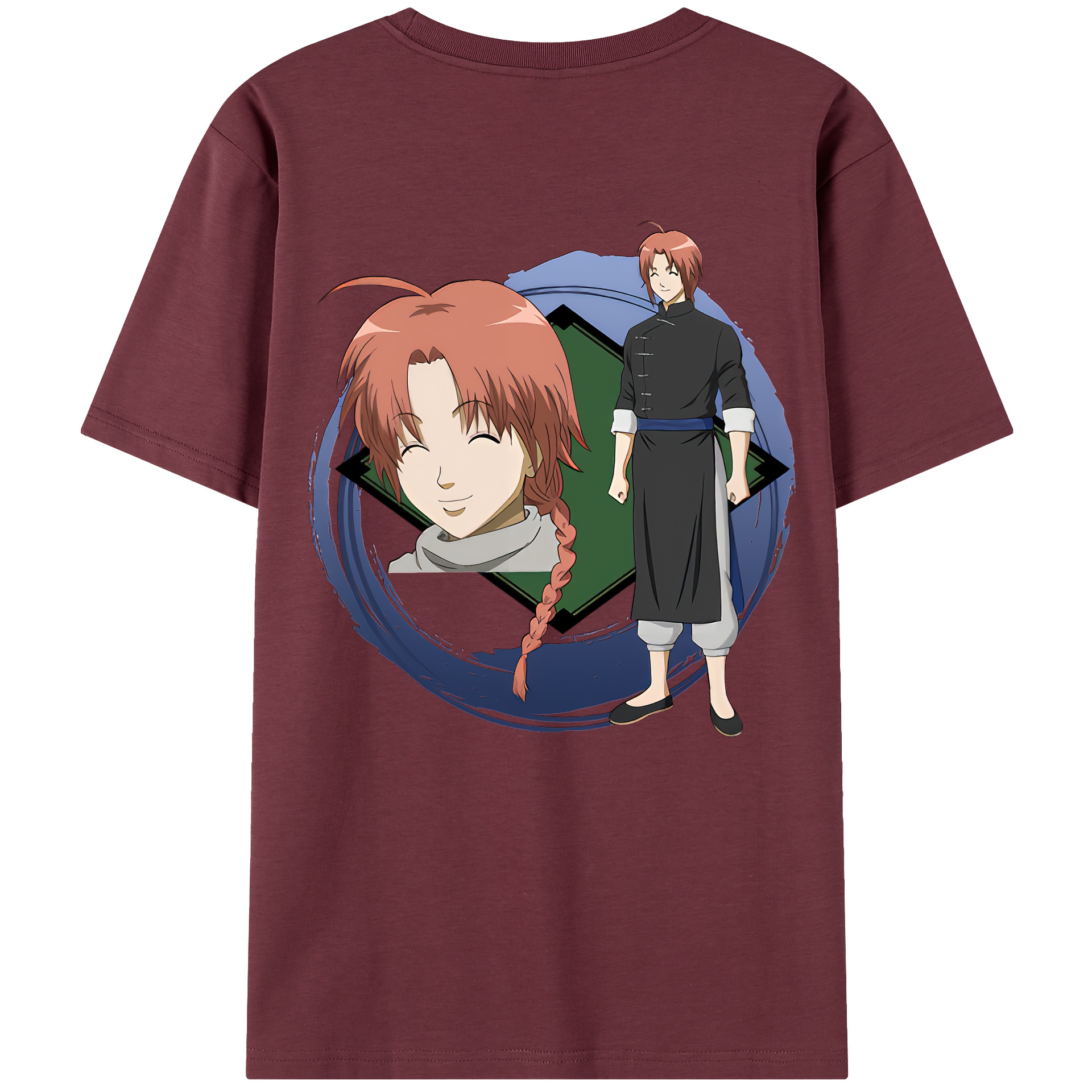 （画像用） ぎんたま 坂田銀時（さかたぎんとき） 神楽 志村新八（しむら しんぱち） GINTAMA Sakata Gintoki Kagura Shimura Shinpachi 綿100％半袖Tシャツ（背面プリント）